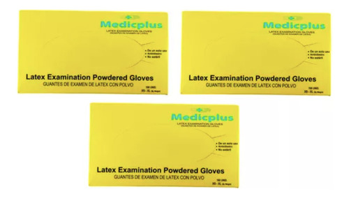 Guantes De Latex Medicplus M 100 Und