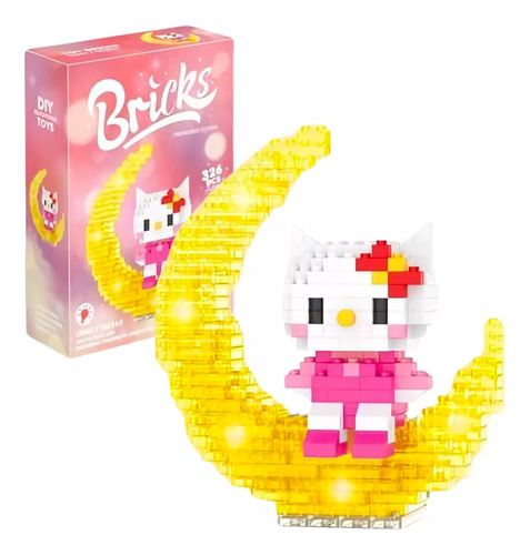 Rompecabezas 3d Bloques Armables Hello Kitty, Minnie Luz Led