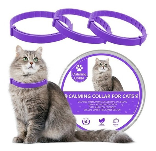 Wustentre Paquete De 3 Collares Calmantes Para Gatos