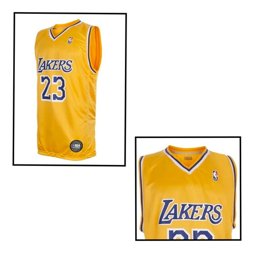 Imagen 2 de 8 de Camiseta Basquetbol Nba A Lakers Lebron James 23 Lic Oficial