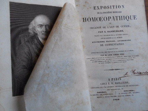 Exposition Homoeopathique Hahnemann 1856 Homeopatía Gallardo