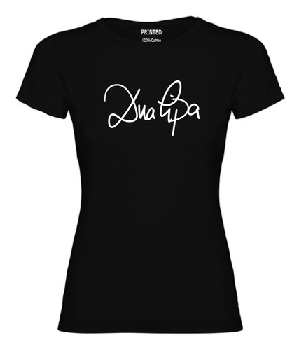 Polera Mujer Estampada Dua Lipa Firma.