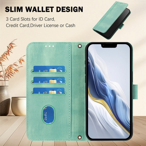 Funda De Piel Tipo Cartera Con Ranura Para Teléfono Zte Blade A52