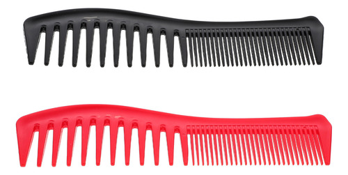 Peine De Pelo Grande Con Dientes Anchos, 2 Unidades, Peine P