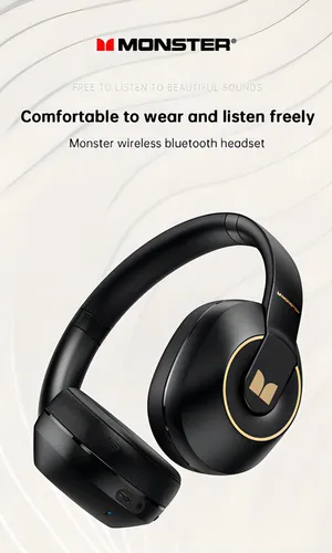 Audífonos Auriculares Inalámbricos Bluetooth 5.3 Monster Xkh01 Con Cancelación de Ruido activa ENC Color Negro