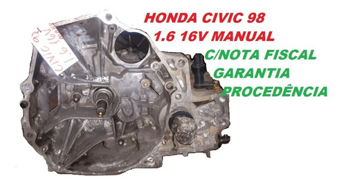 Cambio Caixa De Marchas Honda Civic 98 1.6 16v Manual V1934