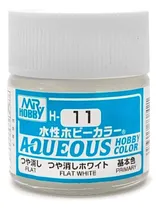 Comprar Mr Hobby Aqueous H11 Color Flat White Blanco Mate Modelismo