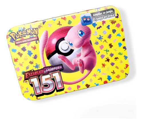 Colección 43 Cartas Pokémon Variedades + Estuche Metálico 