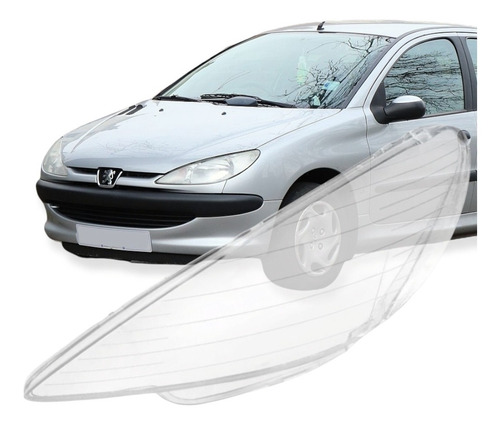 Imagen 1 de 6 de Lente Óptica Acrílico P/ Peugeot 206 2008 2009 2010 2011 12