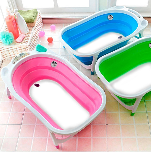 Imagen 6 de 9 de Bañera Para Bebe Plegable Mega Baby Creciendo Importador