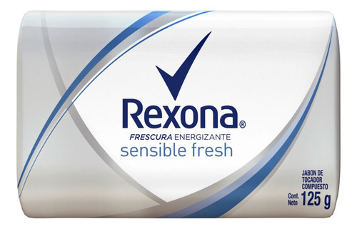 Rexona Jabon En Barra Sensible Fresh 125gr X 1un