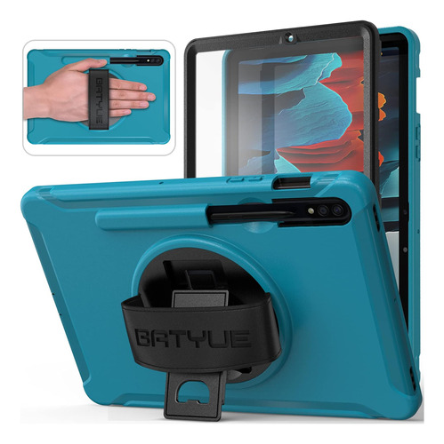 Funda Batyue Para Galaxy Tab S7 11 Inch + Protector Azul