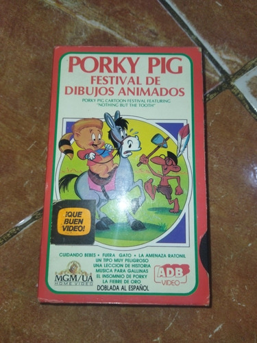 Vintage Película Betamax Porky Looney Tunes