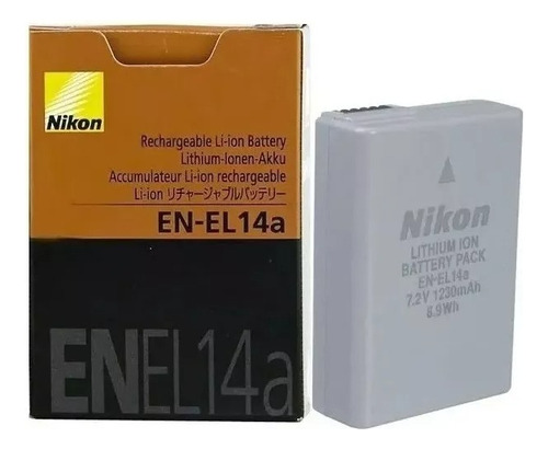 Bat-eria En-el14 P/nikon D3200 D3300 D5200 D5100 Nova
