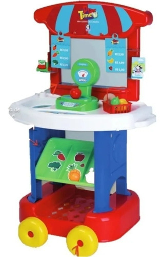 Mercadinho Infantil Móvel 71cm Play Time 2438 - Cotiplás Cor Azul