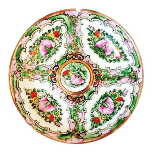 Plato Decorativo Porcelana China - Sellado - 14 Cm