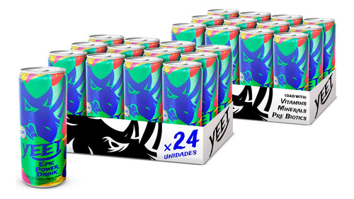 Bebida Vitamínica Yeet Power Drink Variedades 24 Unidades