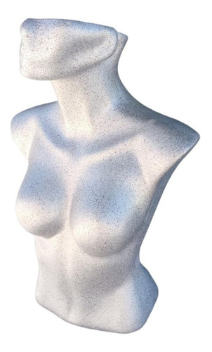 Blister, Exhibidor Maniqui Torso De Dama 3/4 Media Cara Gris