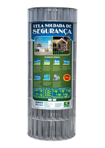 Tela Soldada Multiuso Alambrado 15x5 1,8x25m 2,3mm Morlan