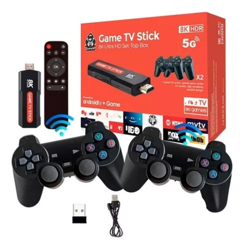 Consola Game Android Tv Stick Juegos Y App Netflix Youtube