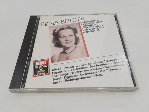 Opernarien & Operettenlieder, Erna Berger Cd 1990 Holanda Ex