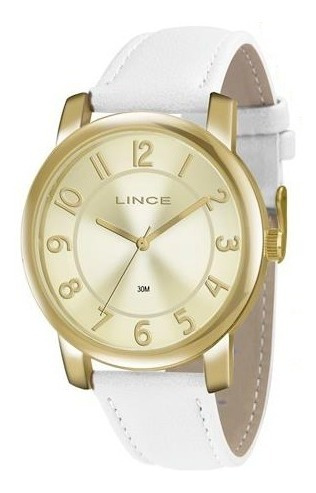 Relógio Feminino Lince Dourado Lrc4336l Promoção