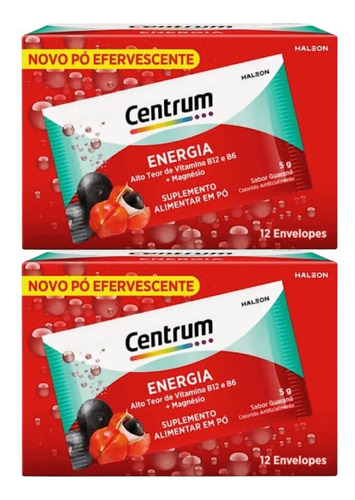 Kit Centrum Energia Com 2 Caixas De 12 Envelopes Cada