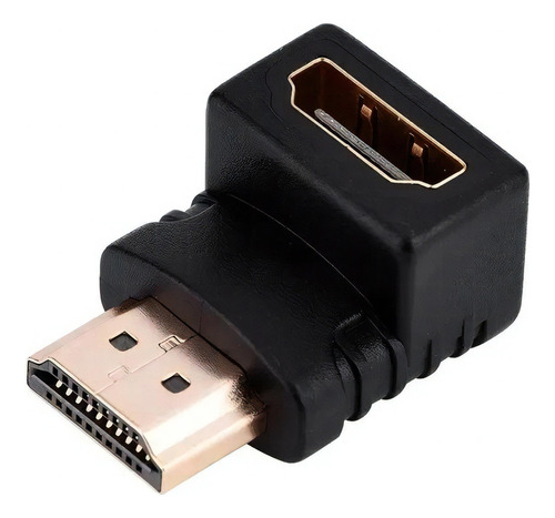 Adaptador Hdmi 90 Graus Em L Macho X Fêmea 1.4 P/ Tv Painel