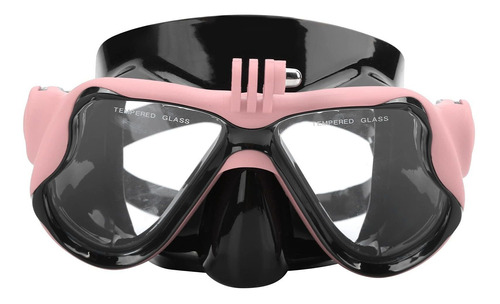 Soonall Diving Face Guard Silicone Tempered Glass Goggle