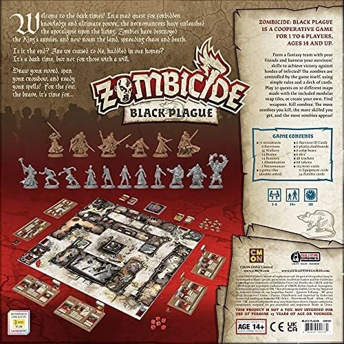 Imagen 3 de 9 de Juego De Mesa Zombicide, La Plaga Negra/cooperativo