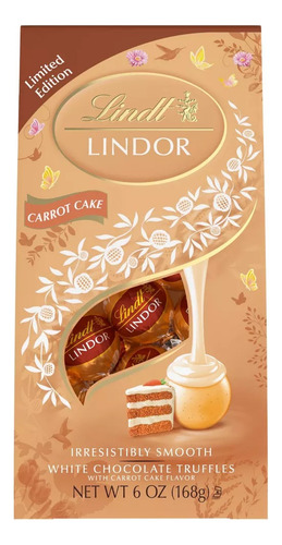 Lindor Lindt Trufas Chocolate Blanco Zanahoria Carrot Cake