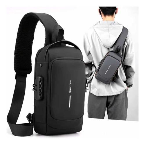 Mochila Tipo Morral Elegante De Hombre Pechera Alta Calidad