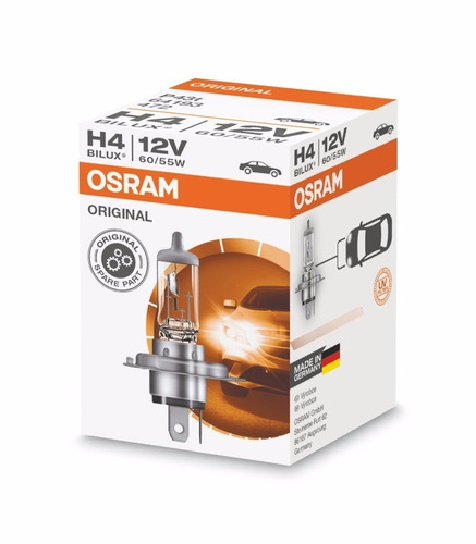 Imagen 2 de 6 de Lámpara H4 12v 60/55w P43t Para Auto Osram Bilux Alemanas