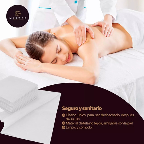 Sábanas Desechables Para Camilla Spa Masaje Paq. 20pzas