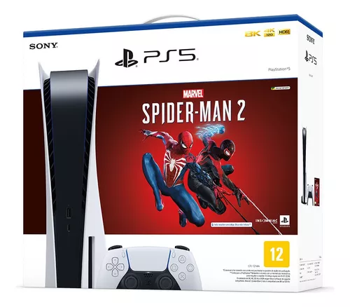 Console Sony PS5 e Marvel's Spider-Man 2