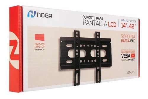 Imagen 2 de 2 de Soporte Tv Fijo N14 A 42 Ngt-lt20 Noga