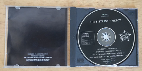 Cd The Sisters Of Mercy - Temple Of Love (ep 4 Faixas) Normal (Usado)