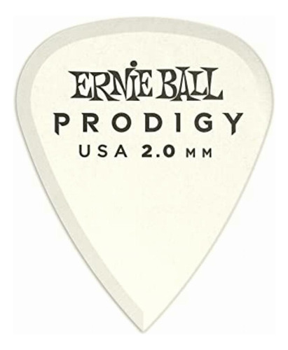 Ernie Ball Prodigy Púas Para Guitarra, Estándar, 2 Mm, 6