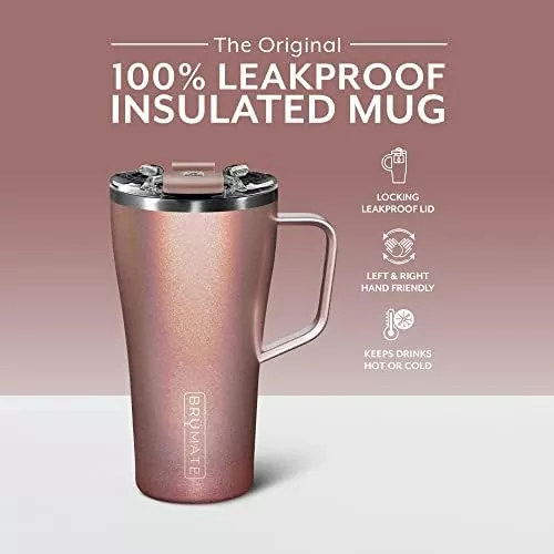 BrüMate Toddy – Taza de café térmica de 16 onzas, 100% a prueba de fugas,  con asa y tapa, taza de ca…Ver más BrüMate Toddy – Taza de café térmica de