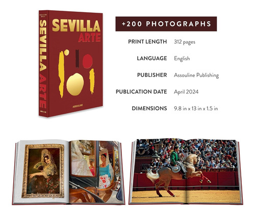Sevilla Arte - Livro Importado - Inglês - Editora Assouline - Capa Dura Tecido - 1ª Edição - Novo