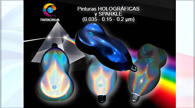 Pinturas Holográficas y Perlas Sparkle
