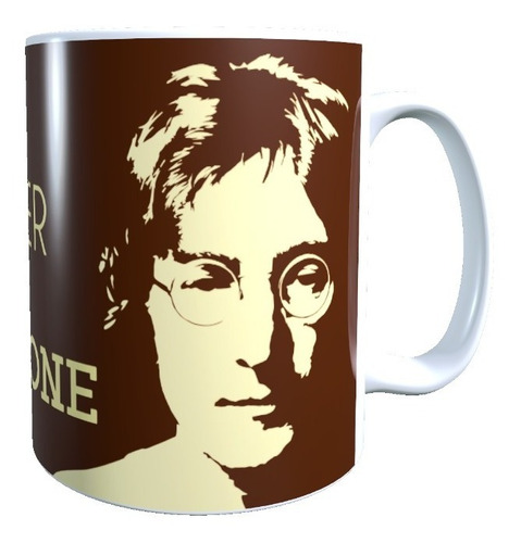 Taza -  Tazón The Beatles, John Lennon, Rock 320 Cc