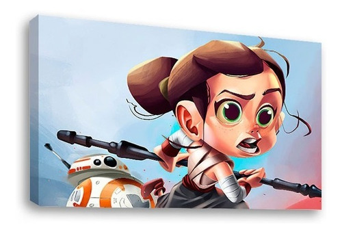 Cuadro Decorativo Canvas Moderno Rey Star Wars Caricatura