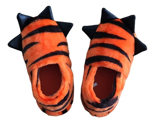 Pantufla Lindas Y Comodas Animal Glam Casual Peluche Tigre