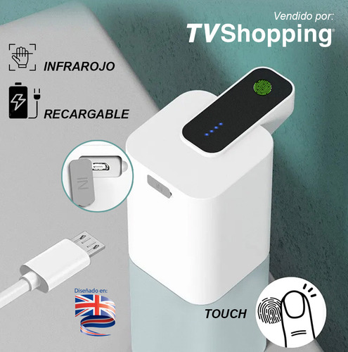 Despachador De Jabon Sensor Infrarojo Sin Contacto