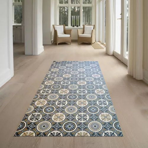 Alfombra Vinilica Moderna 100x150 Cemento Alisado Cocina