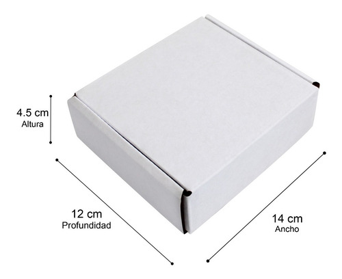 40 Mailbox 14x12x4.5 Cm. Caja De Envíos Color Blanco