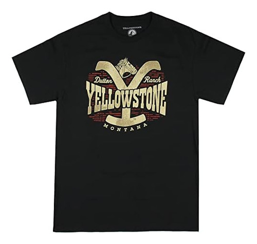 Yellowstone Camiseta Con Logo De Dutton Ranch Montana Para H