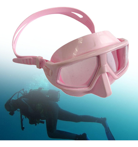 Máscara De Buceo Máscara De Snorkel Panorámica Rosado