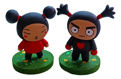 Pucca Y Garu Enamorados , Figuras Decorativas, Pareja 